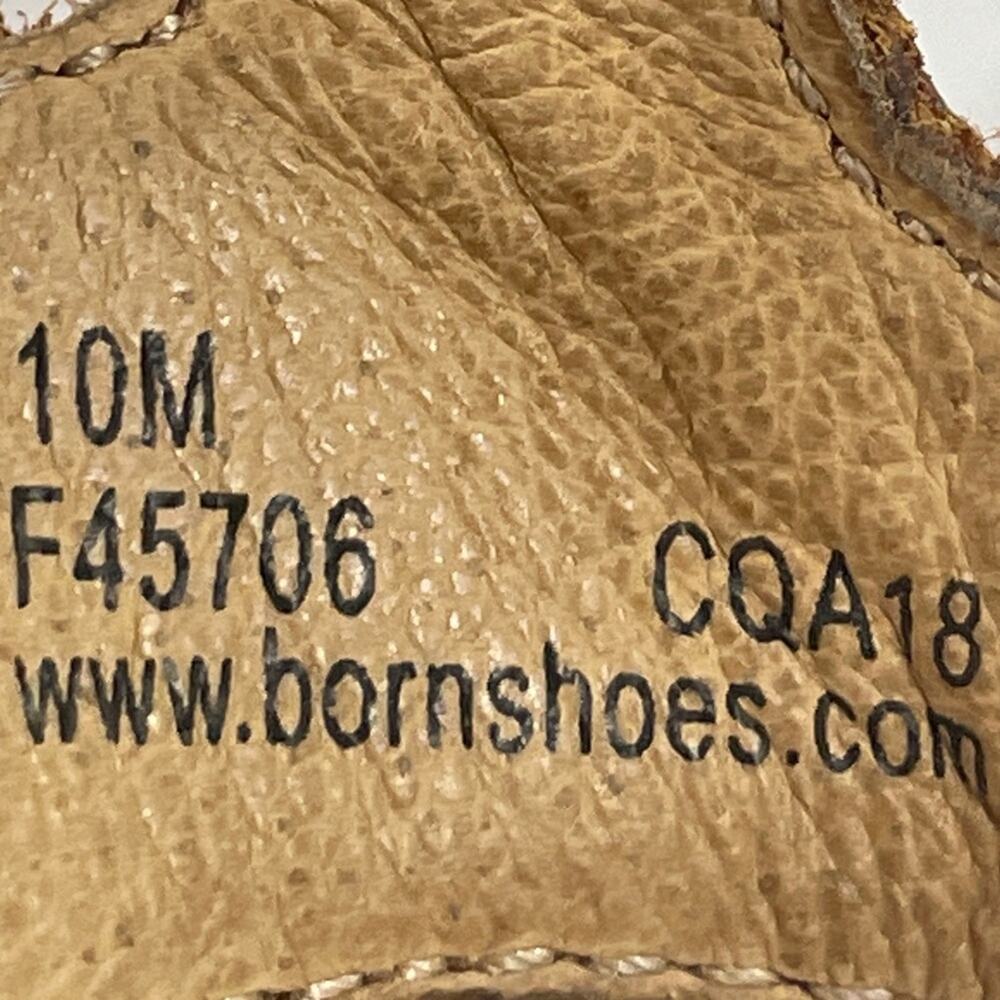 BORN Leather Brown Sandals Shoes Braided Strap Women’s Shoes Size 10 - Picture 6 of 8